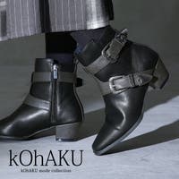osharewalker | kOhAKUデザインバックルショートブーツ