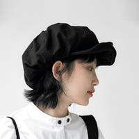 キャスケット ブラック/黒色系（レディース） - ファッション通販