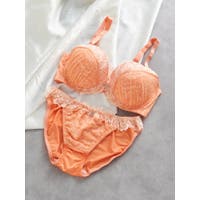 新品 オレンジ 花柄ブラジャーショーツセット 楽天市場】花柄（カラーオレンジ）（セット｜インナー・下着
