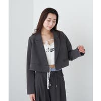 LOUNGEDRESS スタジャン ツイード Loungedress】ツイードスタジャン[品番：PALW0004188]｜PAL