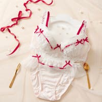 ブラ&ショーツセット ピンク/桃色系（レディース） - ファッション通販