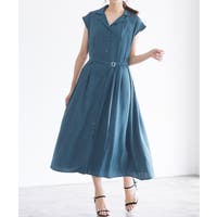 レディースシャツワンピース ブルー ネイビー 青 紺色系 ファッション通販shoplist ショップリスト
