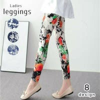 【サイズ交換ＯＫ】 レギンス バラ・ローズ柄 ファッション通販 - （レディース） 服＆ファッション小物