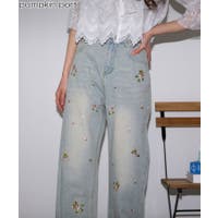 デニムパンツ・ジーンズ 花柄・春・スプリング (レディース)の デニムパンツ・ジーンズ 花柄・春・スプリング (レディース)の