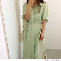 レディースシャツワンピース グリーン カーキ 緑色系 ファッション通販shoplist ショップリスト