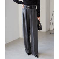ワイドパンツ グレー/灰色系（レディース） - ファッション通販