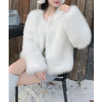 EPICA ホワイトファーコート オープンフロント EPICA ホワイトファーコート オープンフロント EPICA ホワイトファー