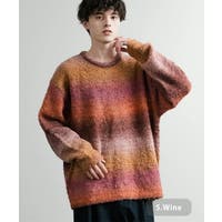 Argue Culture タッセルニットセーターおしゃれメンズ レッド Argue Culture タッセルニットセーターおしゃれメンズ レッド