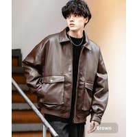 ERMANNO SCERVINO　ライダースジャケット ブラウン レザージャケット ライダースジャケット 革ジャン メンズ 本革