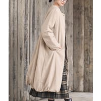 ロングコート ベージュ/薄橙色系（レディース） - ファッション通販