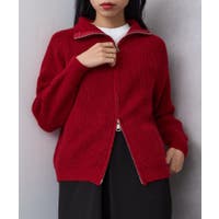 ニット・セーター レッド/赤色系（レディース） - ファッション通販