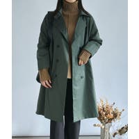 CULLNI ノーカラートレンチジャケット　グリーン　21AW CULLNI ノーカラートレンチジャケット グリーン 21AW メンズ