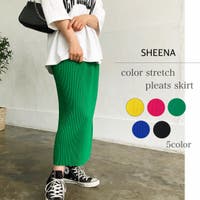 SHEENA  | カラーストレッチプリーツスカート　春　夏　韓国ファッション　韓国　スカート　ボトムス　プリーツ　ストレッチ　カラー　きれいめ　カジュアル　