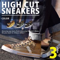 ShoeSquare | ハイカットスニーカー メンズ スニーカー 靴 メンズ メンズスニーカー カジュアルシューズ ハイカット キャンバス スエードビンテージ 靴 メンズシューズ mc7008