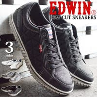 ShoeSquare | EDWIN エドウィン スニーカー メンズ カジュアルシューズ 大人 軽量 汚れ加工 キルティング メッシュ カップインソールクッションソール ウォーキング 靴
