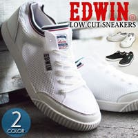 ShoeSquare | EDWIN エドウィン スニーカー メンズ ローカット カジュアル シューズ 軽量 屈曲 防滑 カップインソール コンフォート メッシュ 男性 靴 紳士靴 メンズシューズ