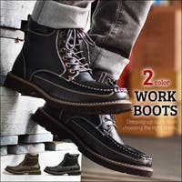 ShoeSquare | メンズブーツ ワークブーツ マウンテンブーツ モカシンシューズ 軽量 メンズ ブーツ アウトドア 靴 メンズシューズクッション性
ロングブーツ カップインソール mc9616