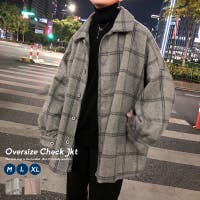 口コミ レビュー 韓国 ファッション 冬 メンズ ビックシルエット ジャケット チェック ウィンド Shoowtime ショウタイム メンズファッション通販shoplist ショップリスト