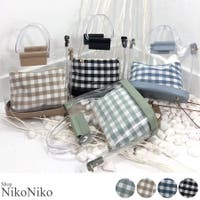 ShopNikoNiko | 冬新作 チェックPVCバッグ バッグ 鞄 PVC クリア ハンド ショルダー ギンガムチェック シンプル 韓国ファッション レディース
