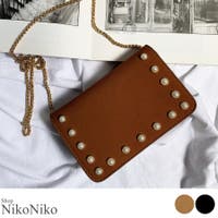 ShopNikoNiko | 冬新作 パールショルダーバッグ 鞄 バッグ ショルダー チェーン パール 上品 カジュアル シンプル コンパクト 韓国ファッション
レディース