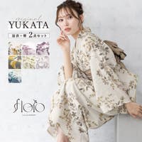 3点SET]アンティーク薔薇柄浴衣【YUKATA by dazzy】[品番