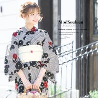浴衣 レディース 3点セット （浴衣/半幅帯/下駄） bonheur