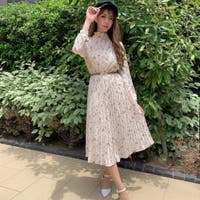 SPIGA | 花柄ハイネックワンピース
