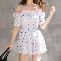 ワンピース水着 ホワイト/白色系（レディース） - ファッション通販