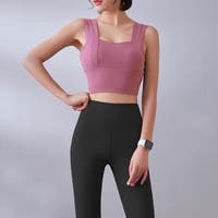 【新品】リアルストーン上下⭐︎ヨガ　ウェア　レギンス　トップス　モーブ　ピンク 新品】リアルストーン上下⭐︎ヨガ ウェア レギンス トップス