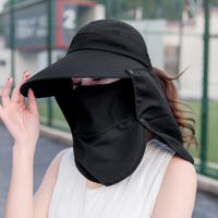 麦わら帽子・ストローハット・カンカン帽 ブラック/黒色系