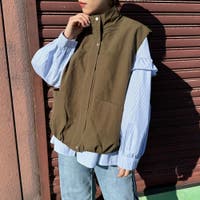 ダウンベスト グリーン・カーキ/緑色系（レディース）のアイテム