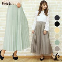 Fetch | 可愛い エコレザーきれいめ プリーツスカート 人気 黒 キレイめ 韓国 韓国ファッション 風 レディース