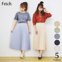 Fetch | 大人 可愛い プリーツきれいめ スカート 人気 黒 キレイめ 韓国 韓国ファッション 風 レディース