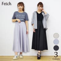 Fetch | きれいめ ロングスカート大人 可愛い フレアスカート 人気 スカート ロング 黒 キレイめ 韓国 韓国ファッション 風 レディース