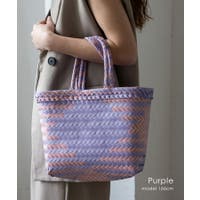 カゴバッグ パープル/紫色系｜レディース｜Shoplist