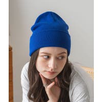ニット帽 ブルー・ネイビー/青・紺色系（レディース）のアイテム