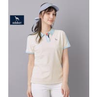 UVカット/吸水速乾 シャンブレーストレイプ 長袖ポロシャツ[品番