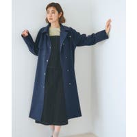 トレンチコート ブルー・ネイビー/青・紺色系（レディース）の