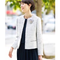 Dessin（デッサン）のアウター(コート・ジャケットなど)/ノーカラージャケット