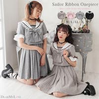 口コミ レビュー ワンピース セーラー襟 リボン 夏 レース フロントボタン フレア ショート 可 夢展望 ユメテンボウ レディースファッション通販shoplist ショップリスト