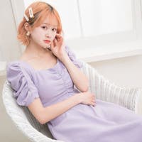 レディースシフォンワンピース パープル 紫色系 ファッション通販shoplist ショップリスト