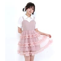 キャミワンピース ピンク/桃色系（レディース） - ファッション