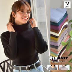 A ad thie アドティエ adthie あどてぃえ | 選べる2タイプ・Vネック＆タートルネックリブニットトップス  ニット オフィスカジュアル リブ タートル Vネック レディース 秋 冬