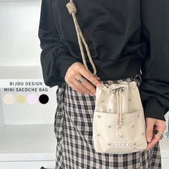 マイクロミニ キラキラチェーンショルダーバッグ[品番：OUTW0000085