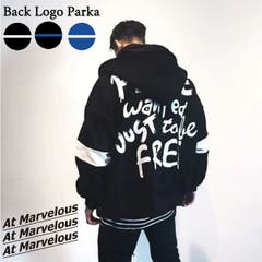 A At Marvelous アットマーベラス あっとまーべらす | ストリートロゴ パーカー メンズ バックプリント ジップアップ ビッグパーカー フード付きパーカー フードパーカー 裏起毛レディースユニセックス 大きいサイズ 韓国 ゆったり オーバーサイズ 秋冬 秋物 ビッグシルエット ストリートファッション スウェット