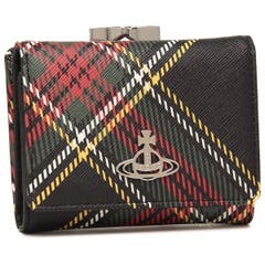ヴィヴィアンウエストウッド 三つ折り財布 チェック柄[品番