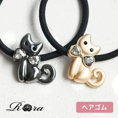 ヘアアクセサリー ベロアリボン ヘアゴム pmy52846[品番：BCYW0028078