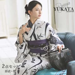 浴衣 牡丹柄 黒[品番：RV000007888]｜Ryuyu（リューユ）｜レディース
