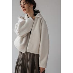 Meiru ボアカラーショートブルゾン[品番：AMTW0012859]｜JUNOAH