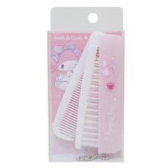 ハローキティ ヘアブラシ ストーン付き折りたたみブラシ＆コーム